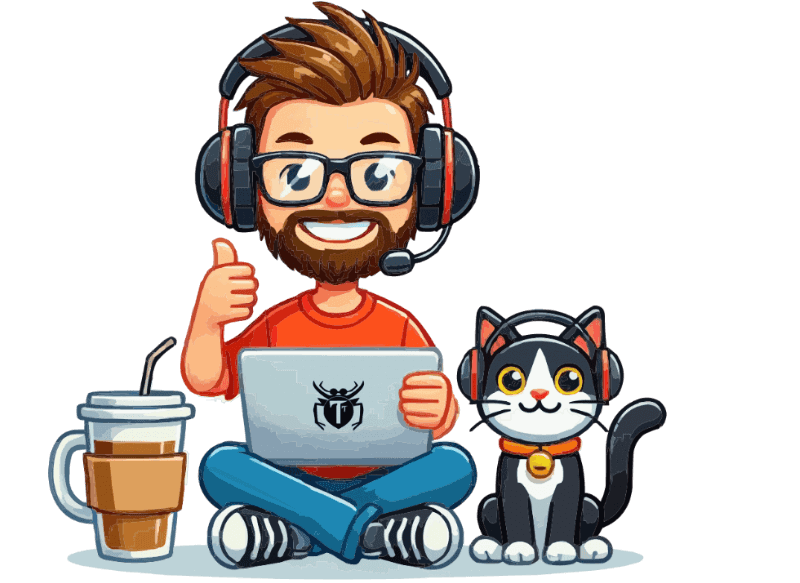 QA engineer and a cat